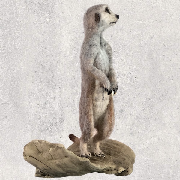 Meerkat, keeping a lookout (sculpture)